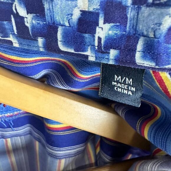 Robert Graham Blue Stripes Button Up‎ Shirt Men’s M Read - Picture 11 of 12